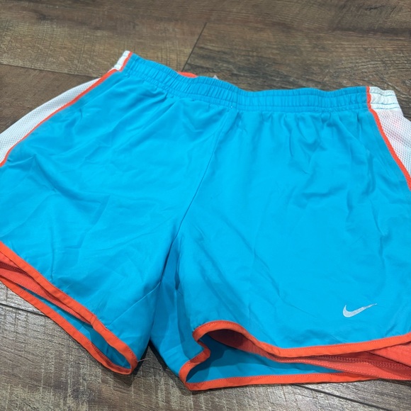 Blue and Orange Niki Dri-fit Athletic Shorts with Built In Shorts - Picture 1 of 7